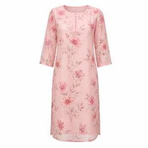 LunaBloom Women’s Printed Georgette Kurti